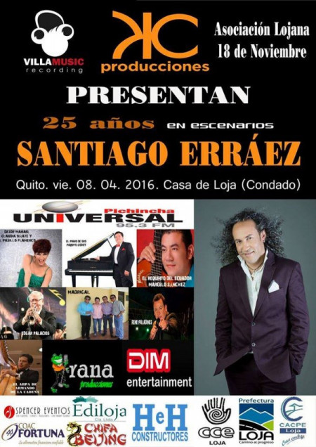 Santiago Erraez - Lanza su disco en QUITO