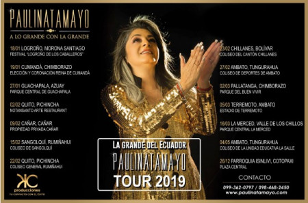 Paulina Tamayo inició su tour 2019